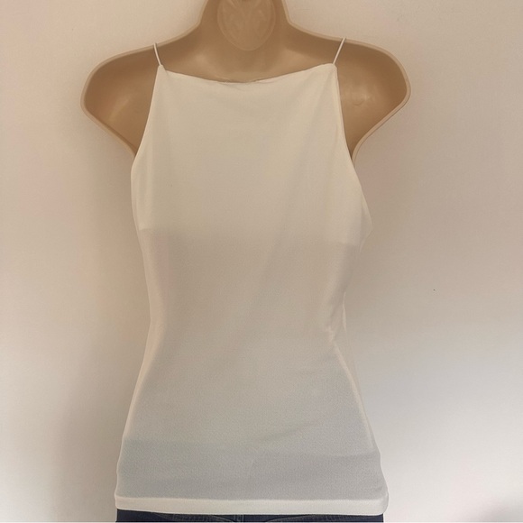 Zara White Calla Lily Floral Women's Tank Camisole Top Medium - Picture 2 of 8